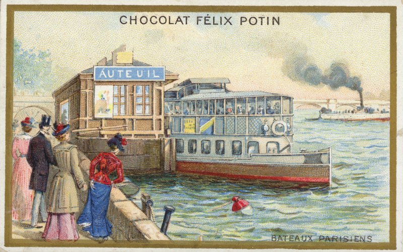 Boote auf der Seine, Paris von French School