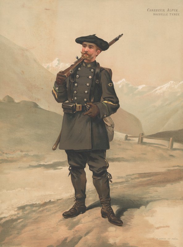 Alpenjäger, neue Uniform von French School