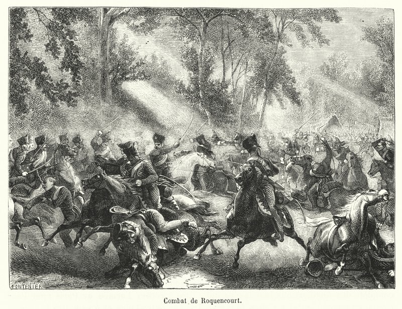 Kampf von Roquencourt von French School