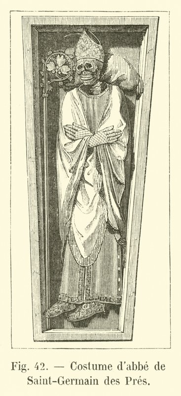 Kostüm des Abtes von Saint-Germain des Prés von French School