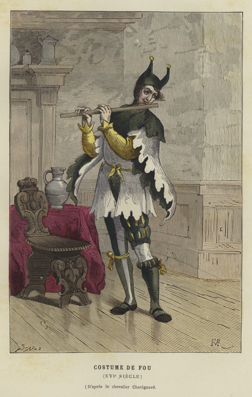 Kostüm eines Narren, 16. Jahrhundert von French School
