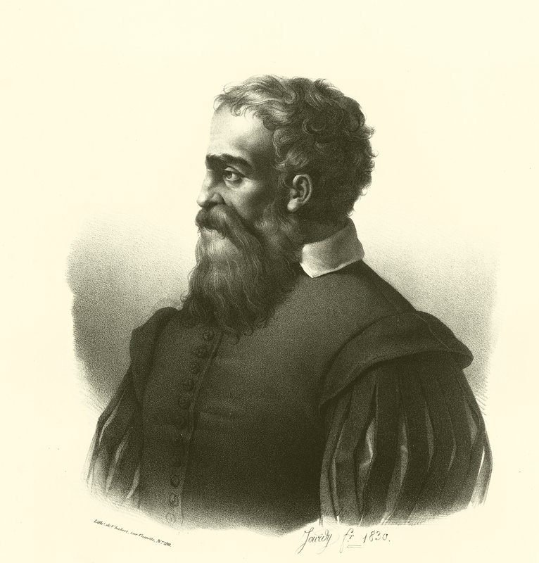 Daniele da Volterra, Porträt (Gravur) von French School