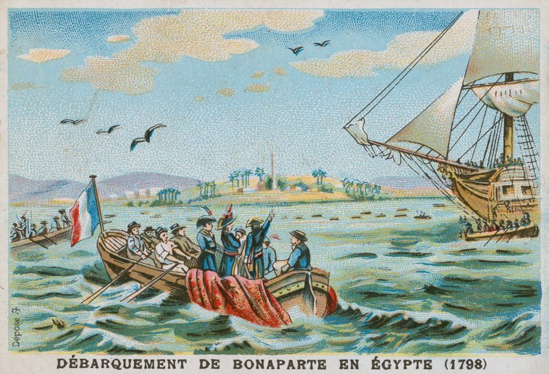 Landung Napoleons in Ägypten, 1798 von French School