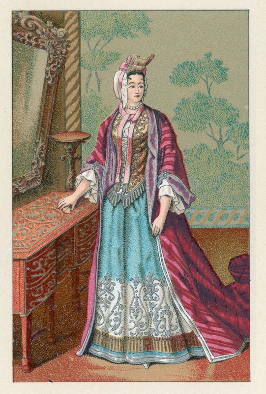 Französisches Kostüm des XVII. Jahrhunderts von French School