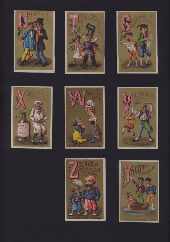 Französisches Comic-Alphabet von French School