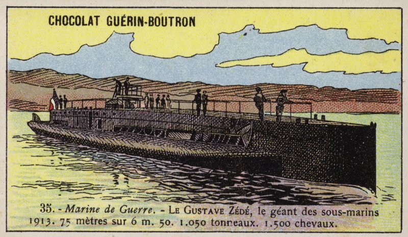 Französisches U-Boot Gustave Zede von French School