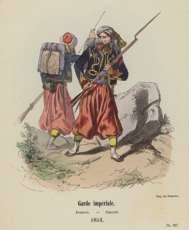 Kaiserliche Garde, Zouaven, Korporal von French School