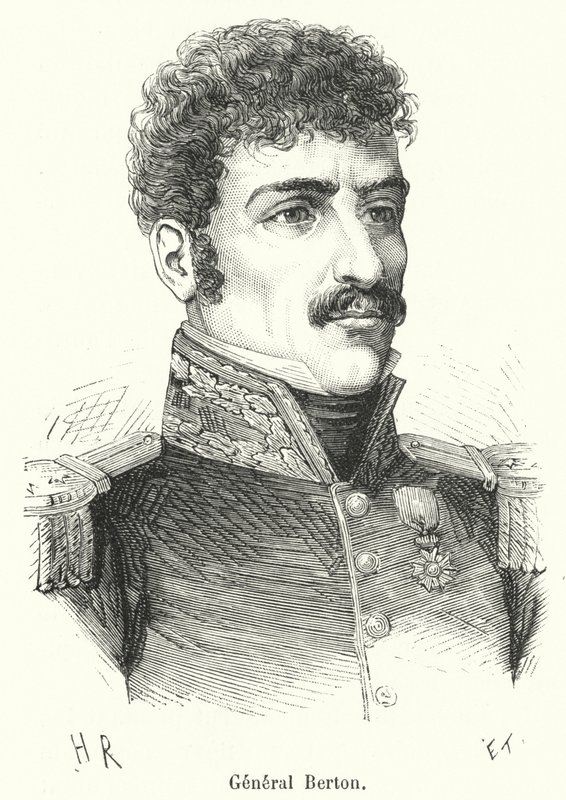 General Berton (Gravur) von French School