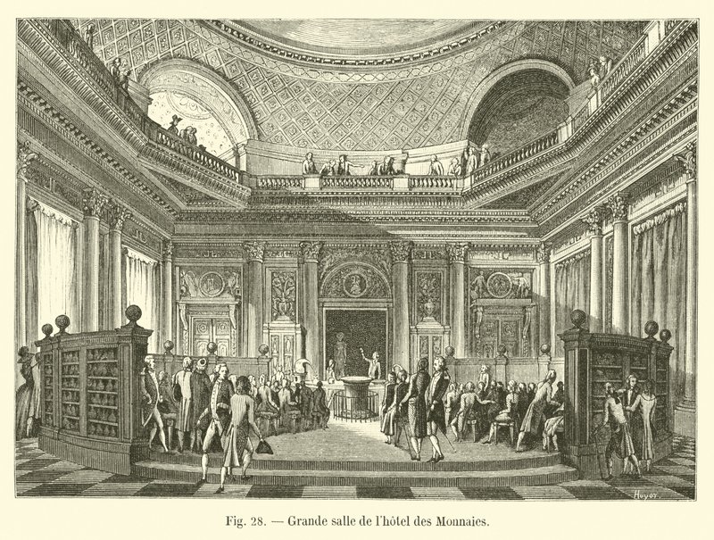 Großer Saal des Hotel des Monnaies von French School