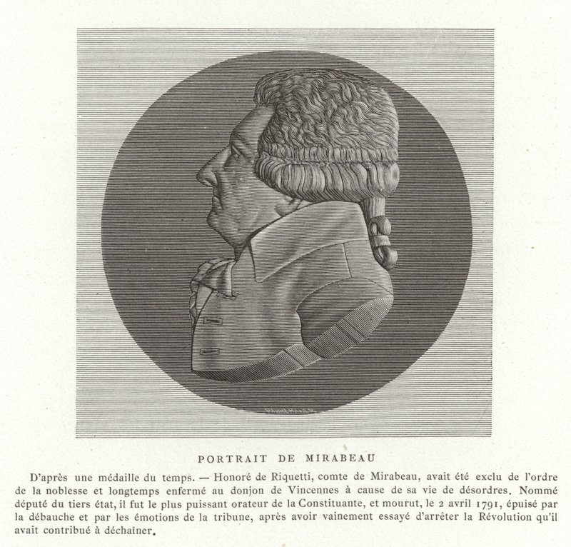 Honoré Gabriel Riqueti, comte de Mirabeau von French School