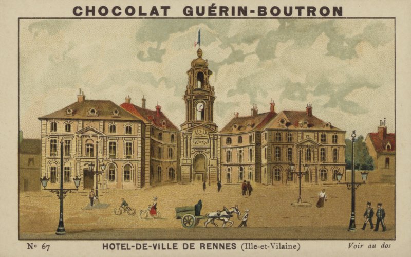 Rathaus von Rennes, Ille-et-Vilaine von French School