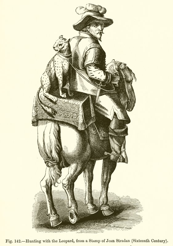 Jagd mit dem Leoparden von French School