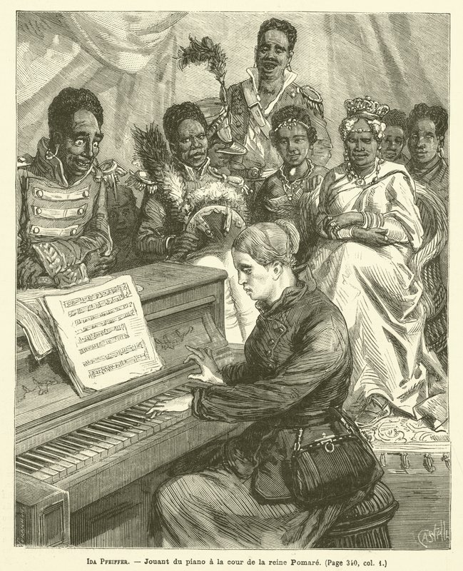 Ida Pfeiffer (Stich) von French School