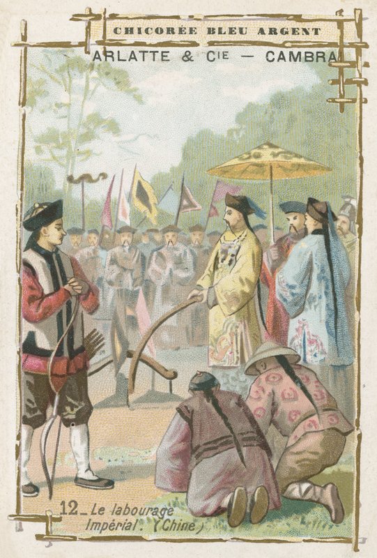 Kaiserliche Pflugzeremonie, China von French School