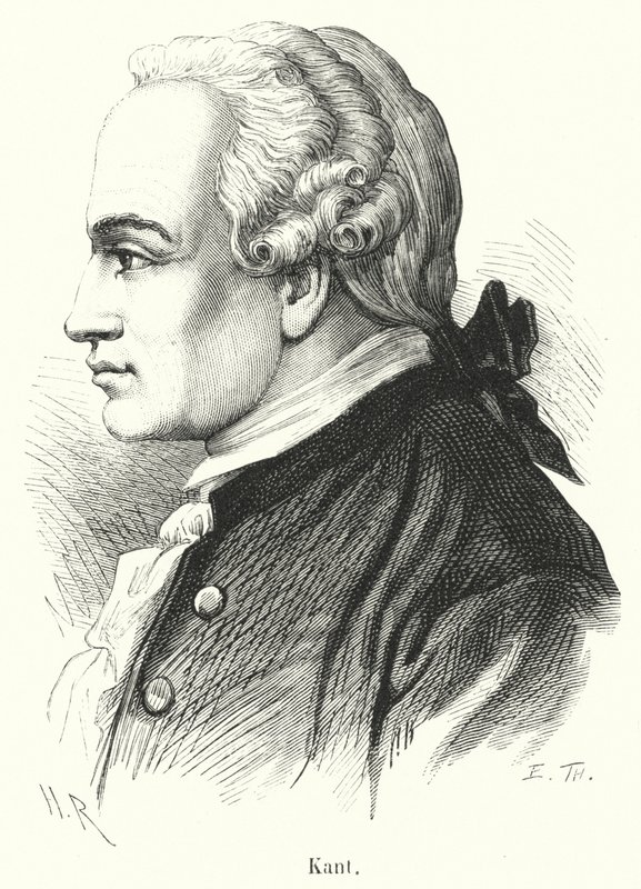 Kant (Gravur) von French School