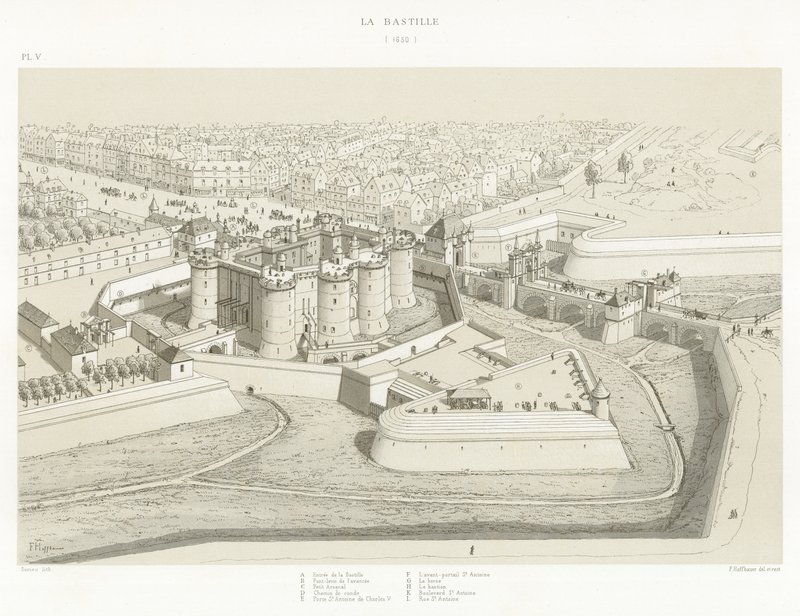 Die Bastille, 1650 von French School