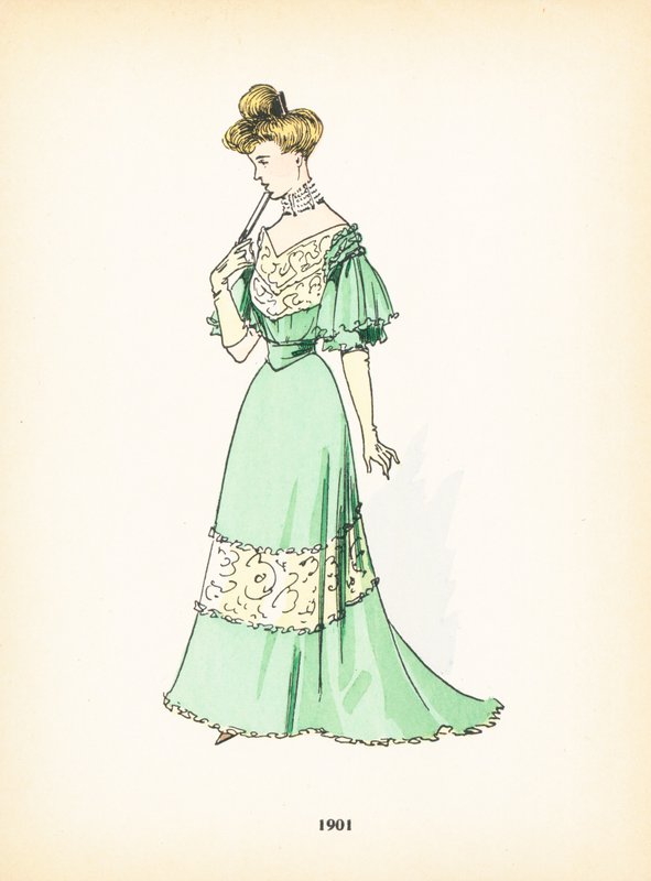 Damenmode, 1901 von French School