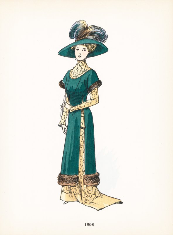 Damenmode, 1908 von French School