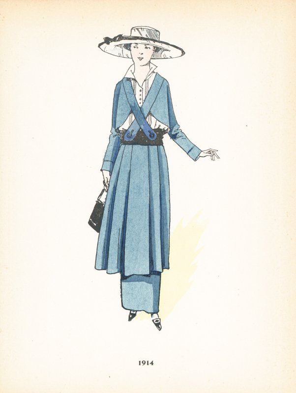 Damenmode, 1914 von French School