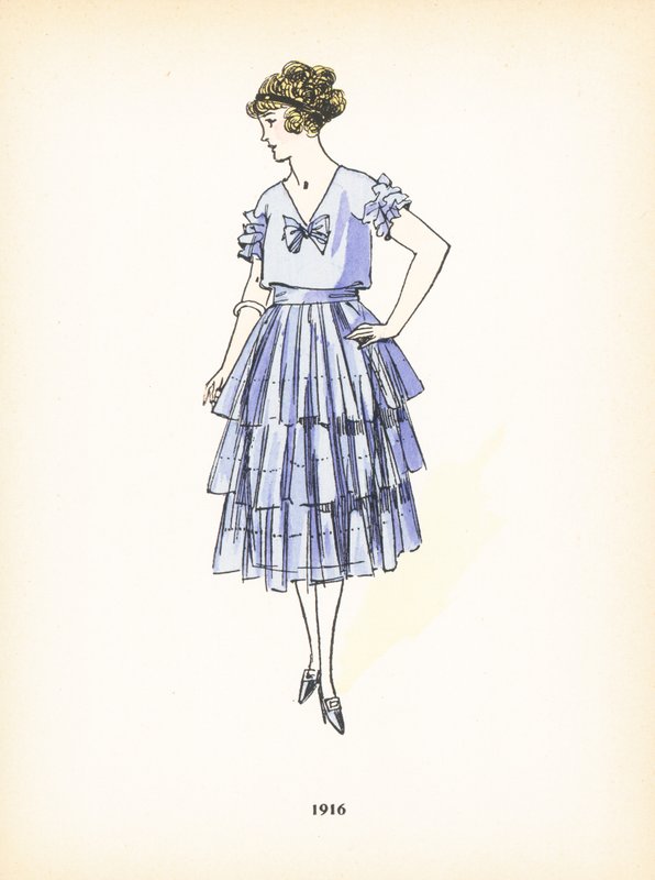 Damenmode, 1916 von French School