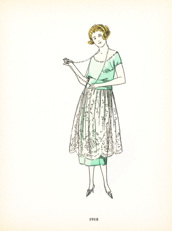 Damenmode, 1918 von French School