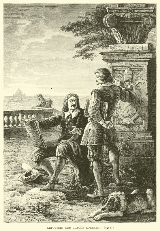 Lepoussin und Claude Lorrain von French School