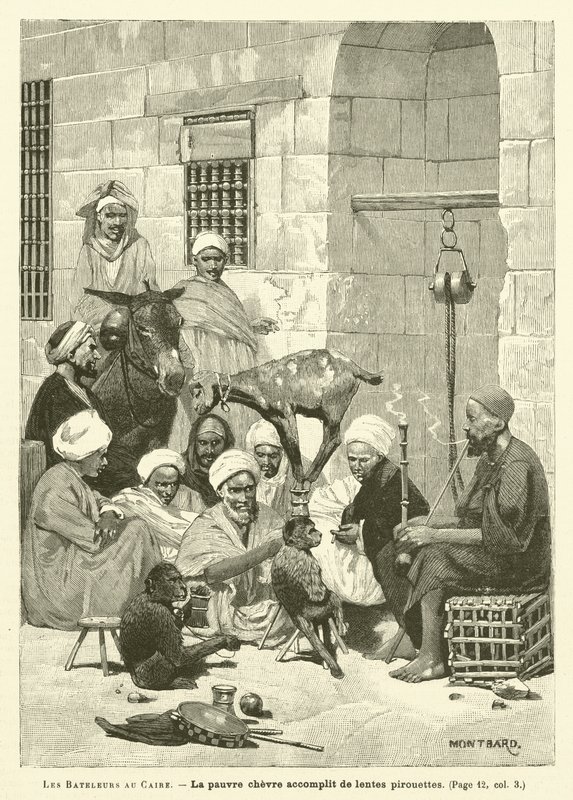 Die Gaukler in Kairo von French School
