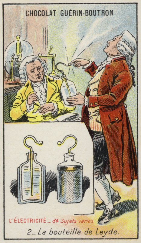 Leydenflasche von French School