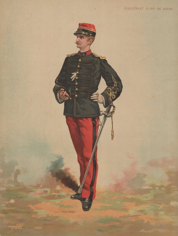 Leutnant der Infanterie von French School