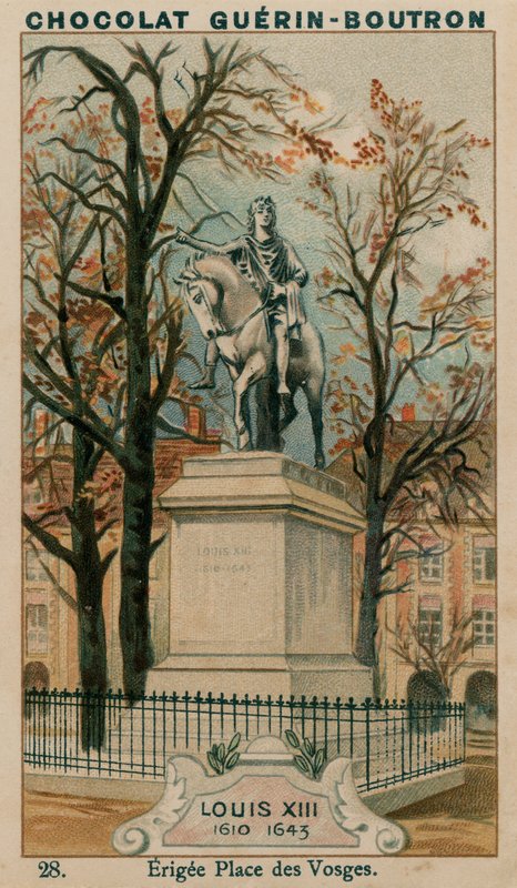 Louis XIII, 1610-1643, errichtet am Place des Vosges von French School