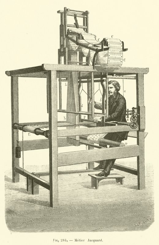 Jacquard-Webstuhl von French School