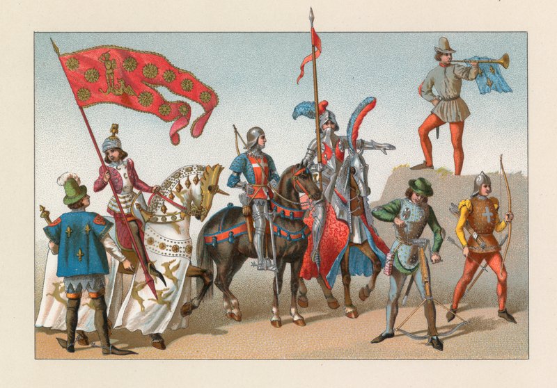 Kostüm des Mittelalters von French School