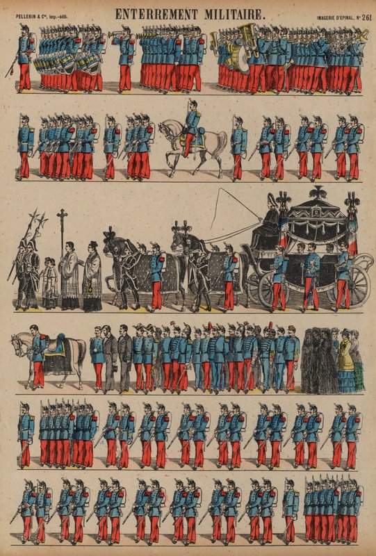 Militärische Beerdigung von French School