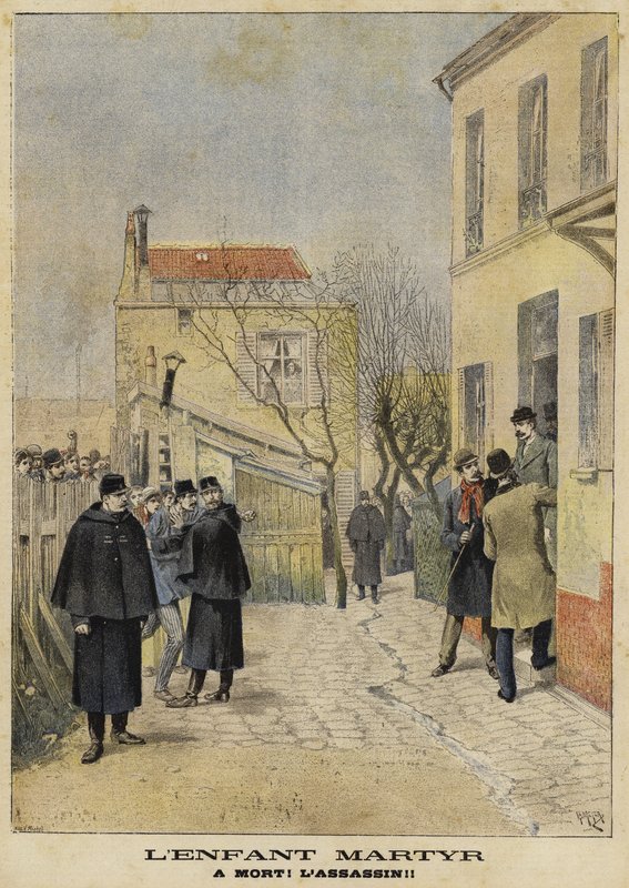 Mord an einem kleinen Kind, Frankreich, 1897 von French School