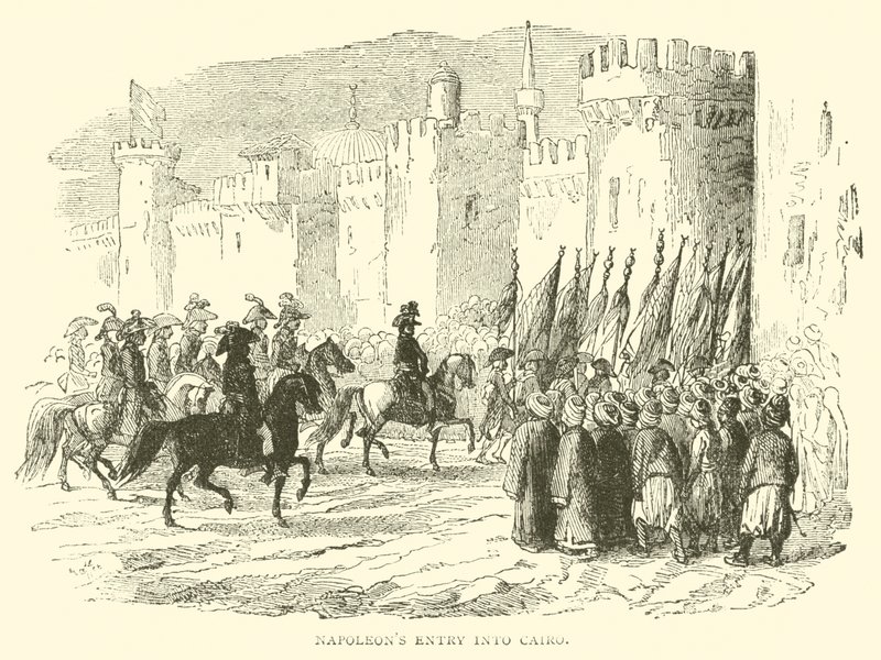 Napoleons Einzug in Kairo (Stich) von French School
