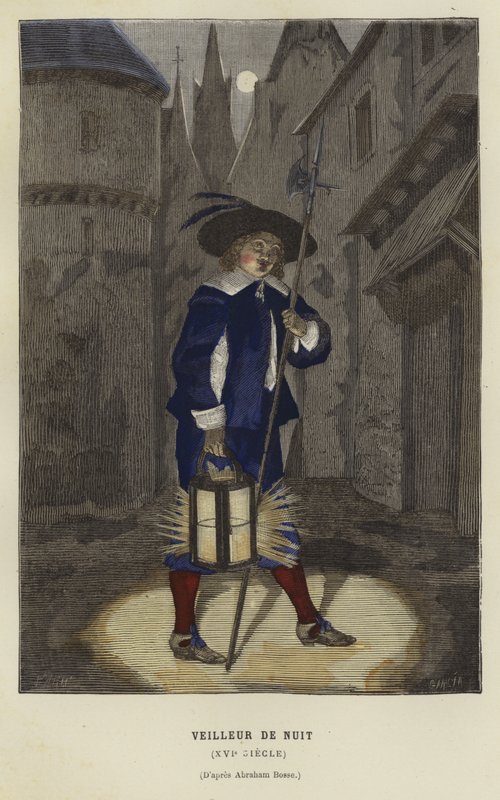 Nachtwächter, 16. Jahrhundert von French School