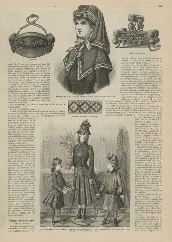 Seite aus La Mode Illustrée, 1885 von French School