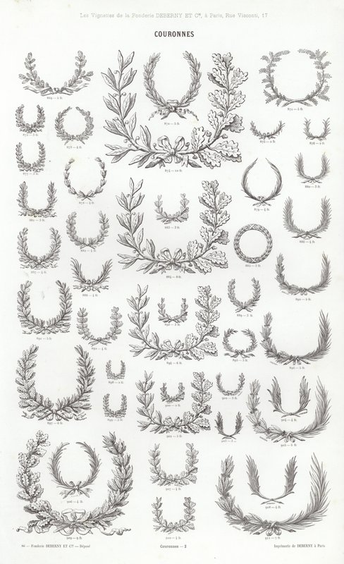 Seite aus Vignettes Typographiques von French School