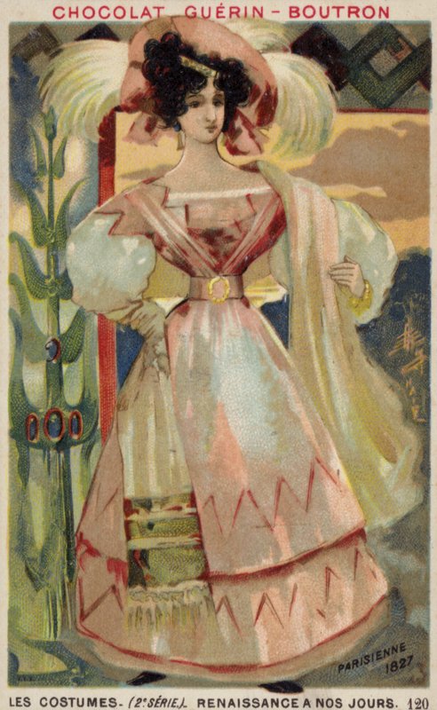 Pariser Mode, 1827 von French School