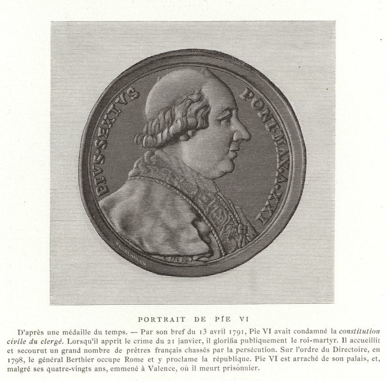 Papst Pius VI. von French School