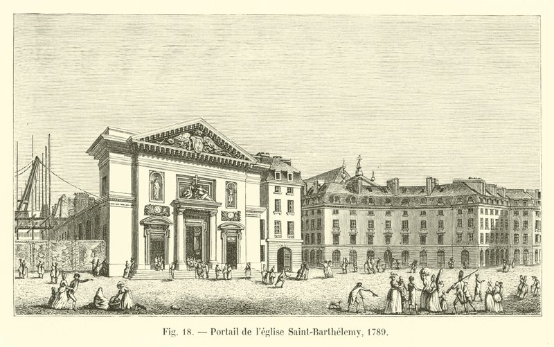 Portal der Kirche Saint-Barthélemy, 1789 von French School