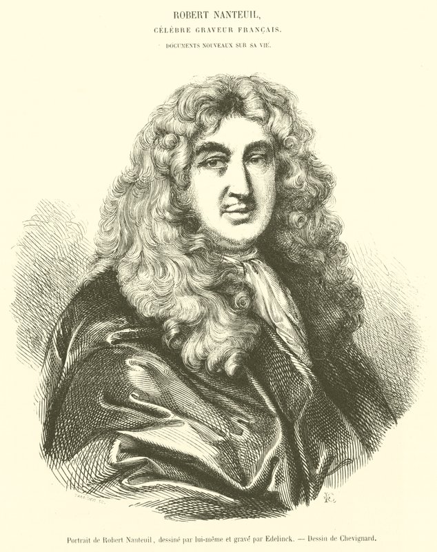 Porträt von Robert Nanteuil (Gravur) von French School