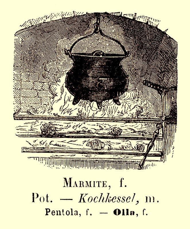 Topf-Illustration aus Album Vocabulaire, ca. 1880 von French School