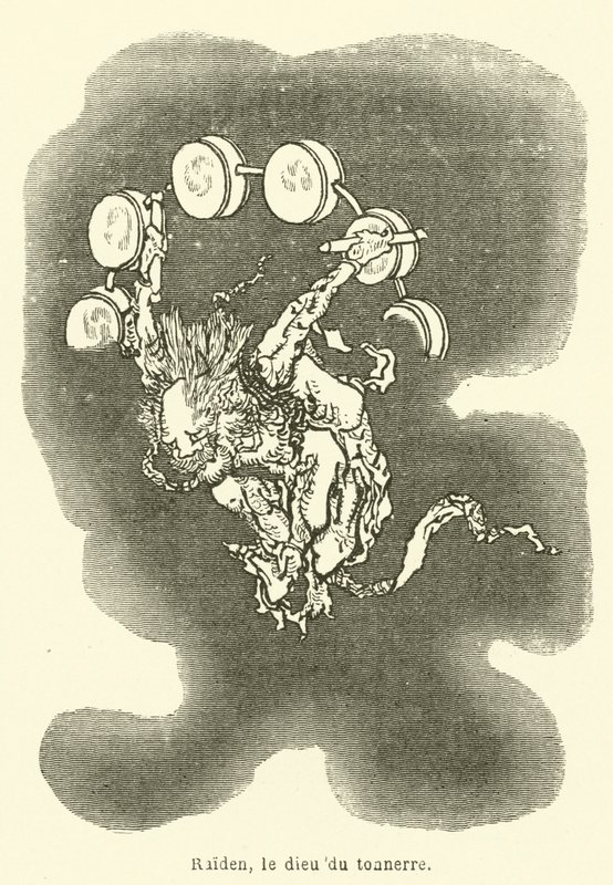 Raiden, der Donnergott (Stich) von French School