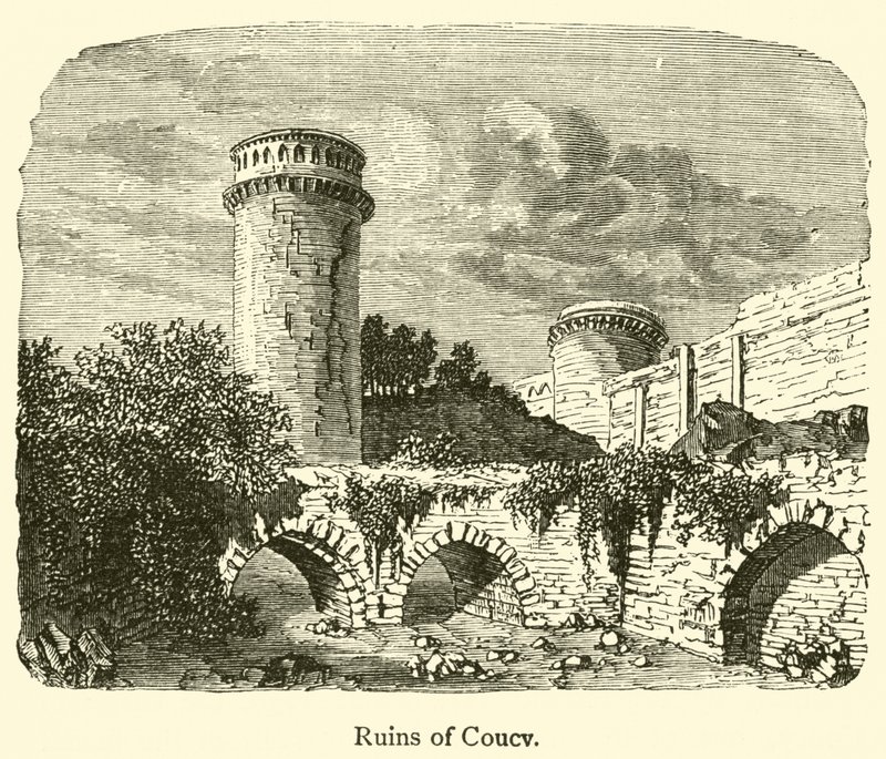 Ruinen von Coucy von French School