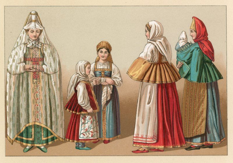 Russisches Kostüm von French School