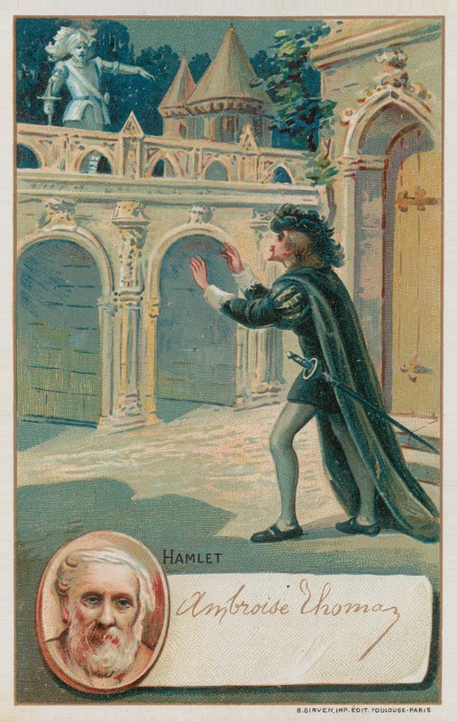 Szene aus der Oper Hamlet von French School