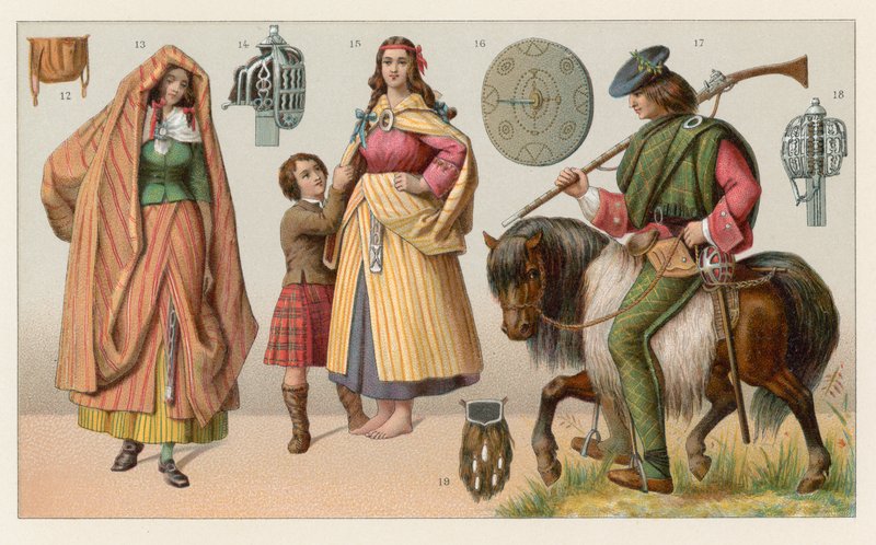 Schottisches Kostüm von French School
