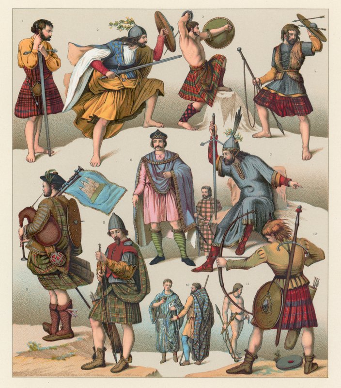 Schottische Tracht von French School
