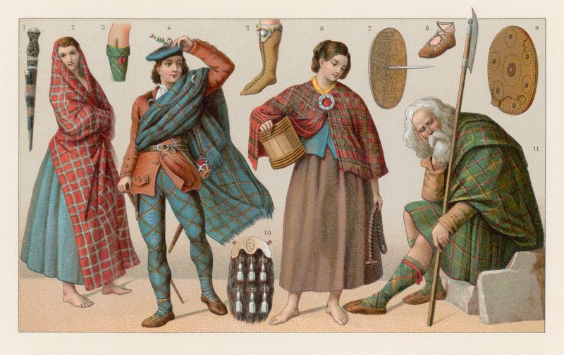 Schottische Tracht von French School